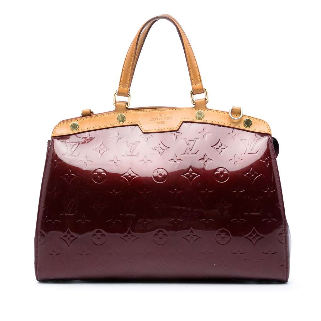 Louis Vuitton Monogram Vernis Brea MM Red Leather Very good - Front View
