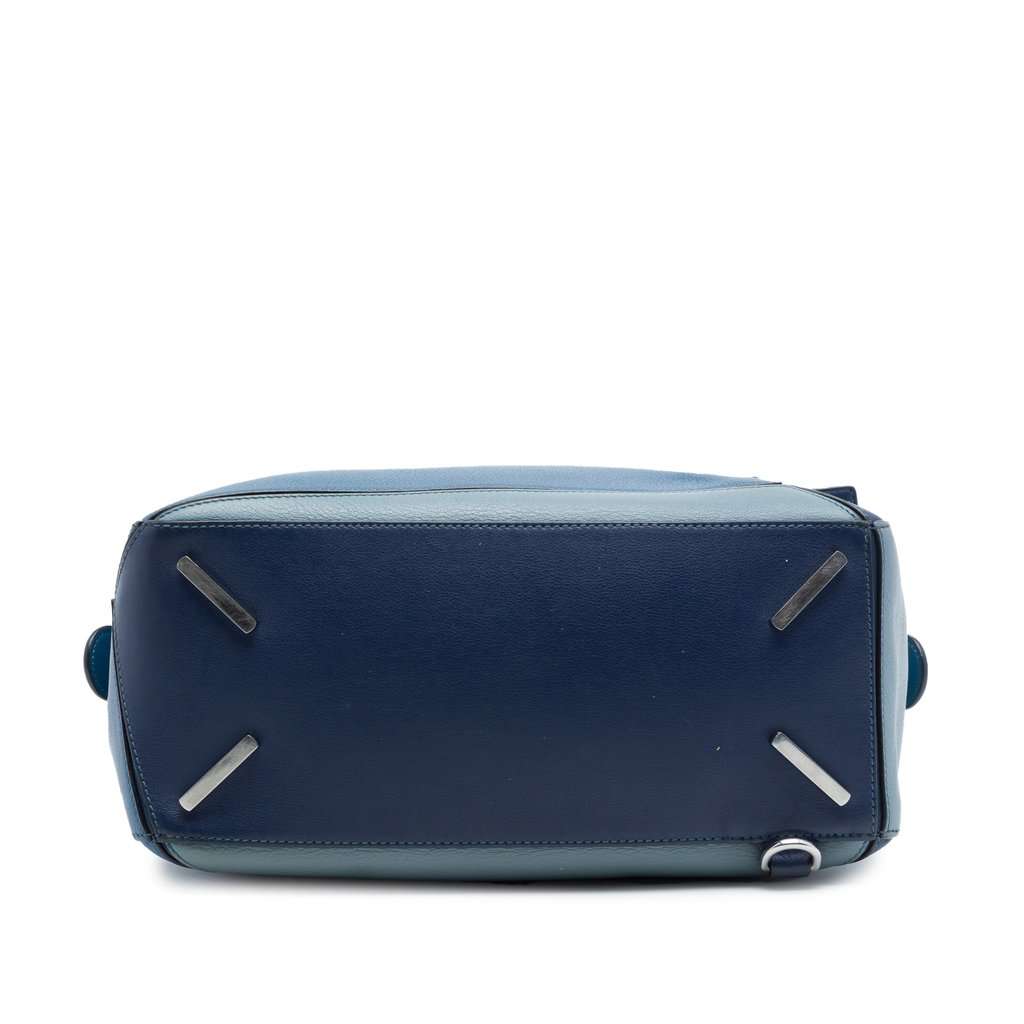LOEWE Medium Tricolor Calfskin Puzzle Satchel Blue Leather Very good - Inside View