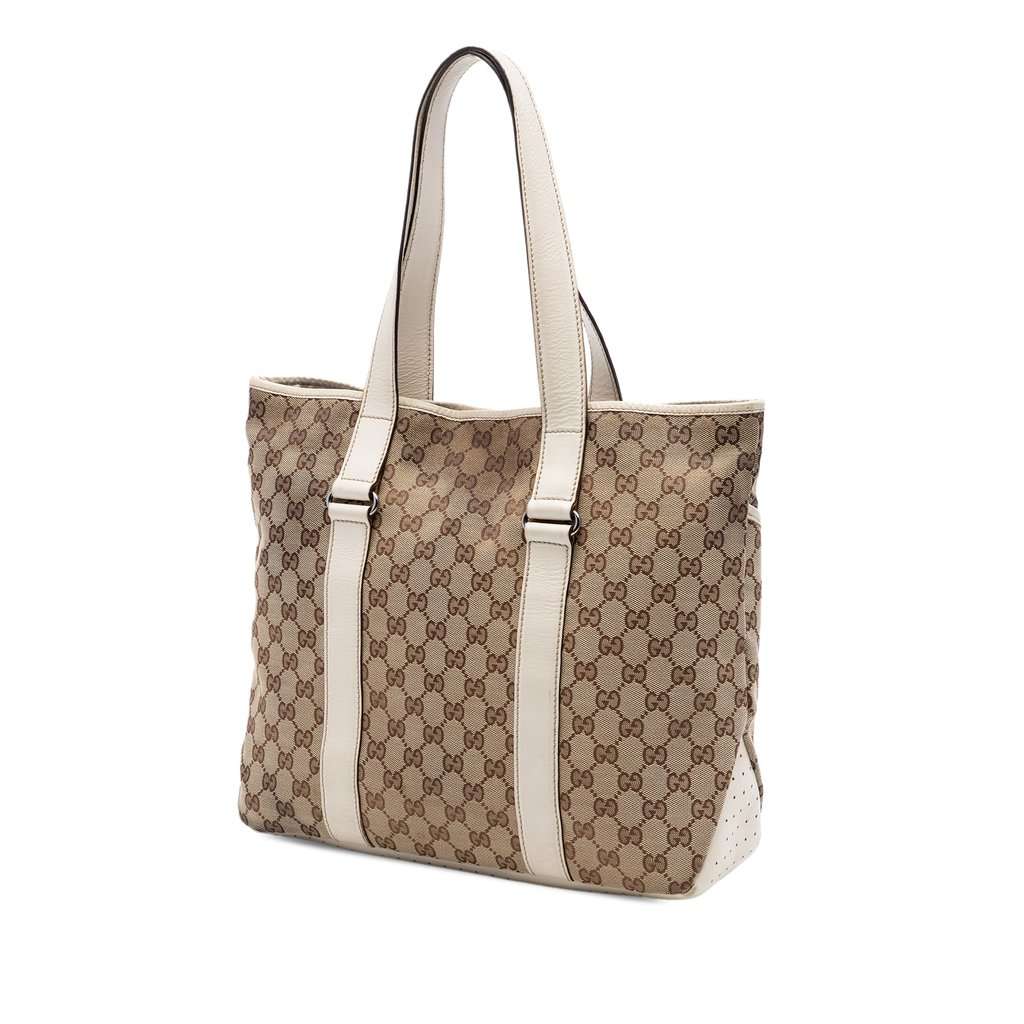 Gucci GG Canvas Tote Beige Very good - Back View