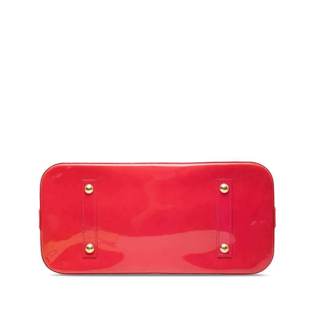 Louis Vuitton Monogram Vernis Alma GM Red Leather Very good condition - Inside View