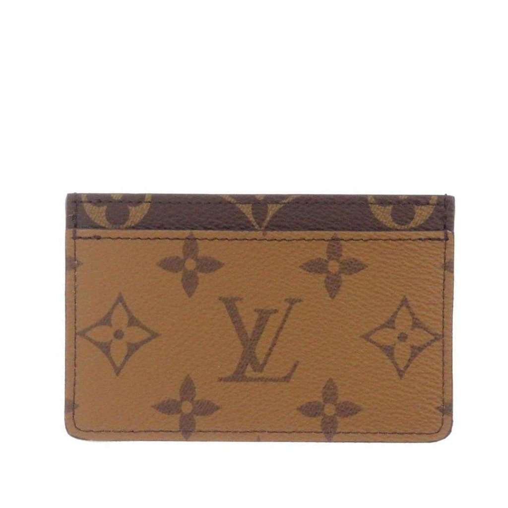 Louis Vuitton Monogram Reverse Card Holder Brown Very good - Back View
