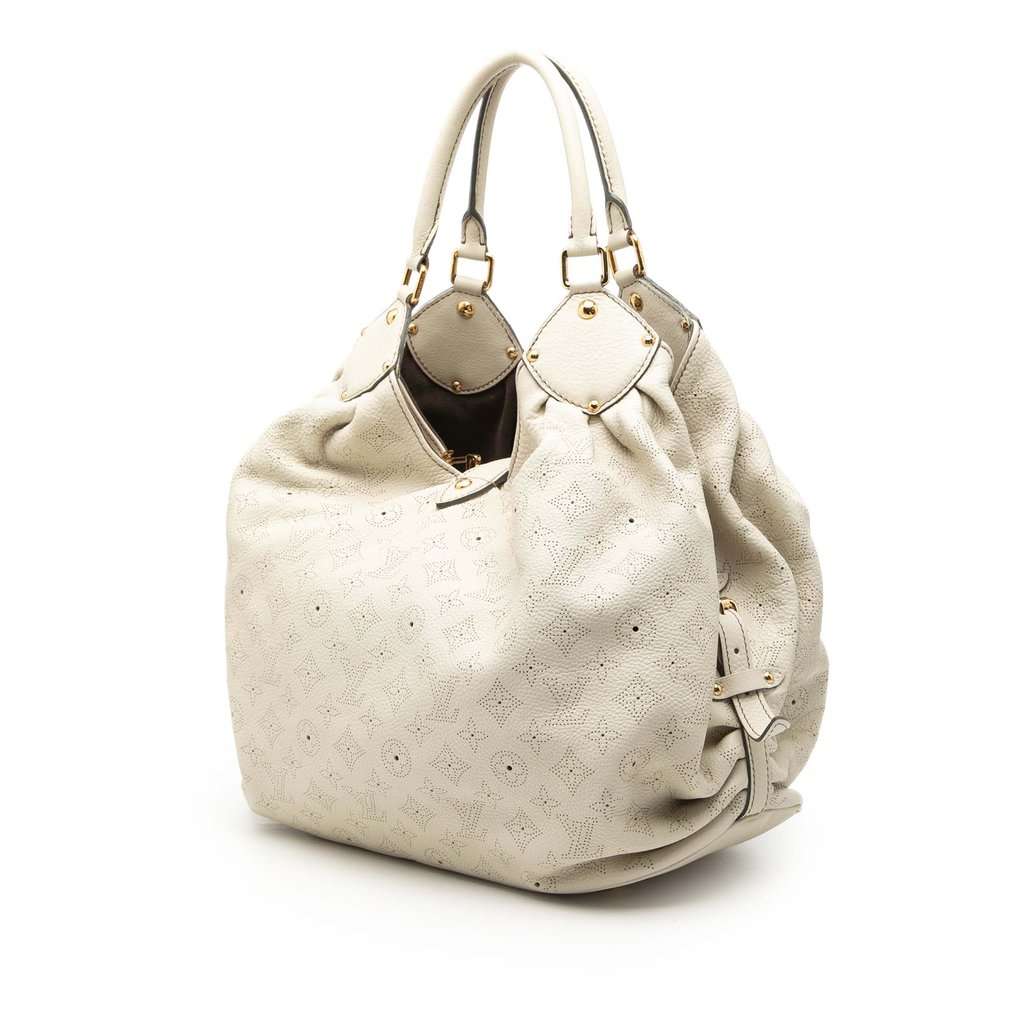 Louis Vuitton Monogram Mahina XL White Leather Very good condition - Back View