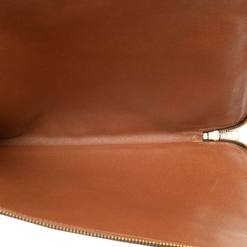 Louis Vuitton Monogram Poche Documents Portfolio 30 Brown Very good - Model View