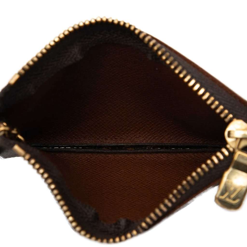 Louis Vuitton Monogram Pochette Cles Brown Leather Very good condition - Model View