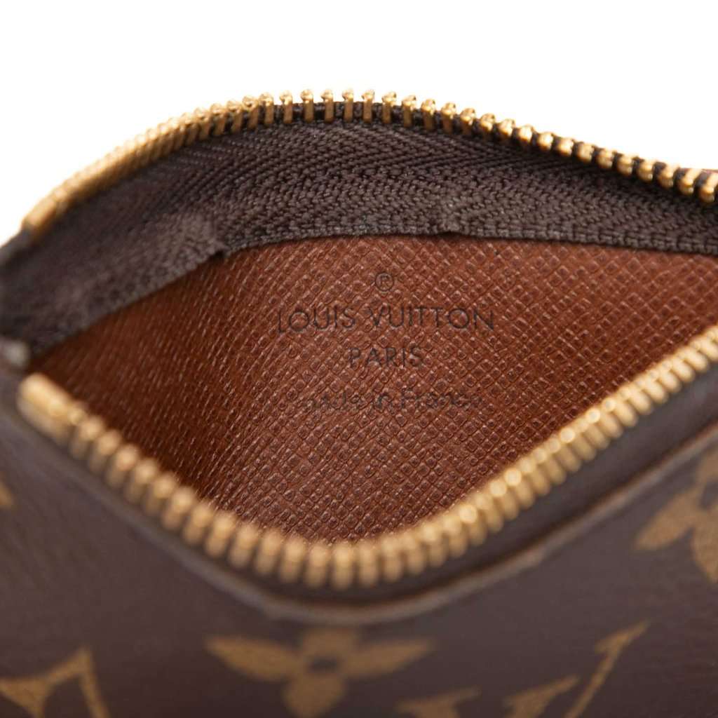 Louis Vuitton Monogram Pochette Cles Brown Leather Very good condition - Box View