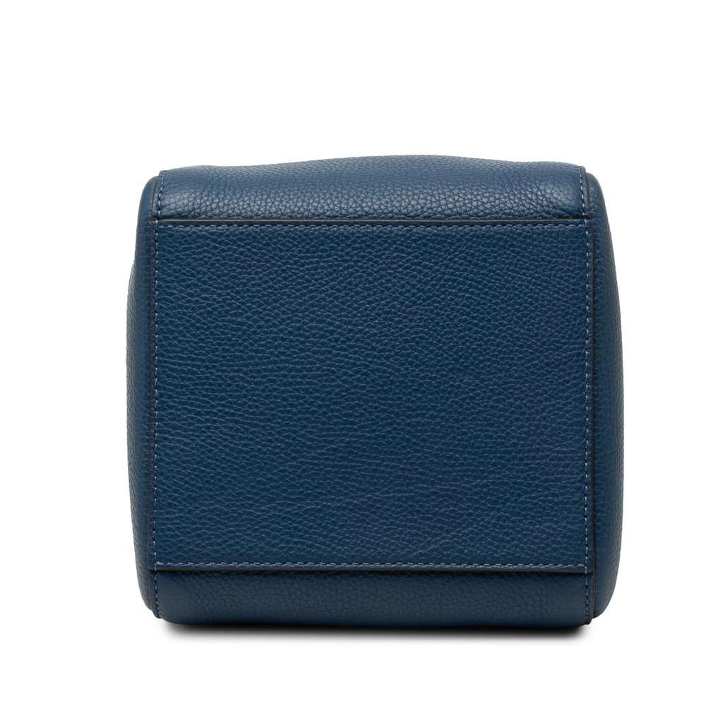 Fendi Mini Leather Origami Shoulder Bag Blue Leather Very good condition - Inside View