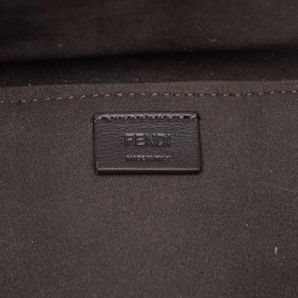Fendi Mini Leather Origami Shoulder Bag Blue Leather Very good condition - Box View