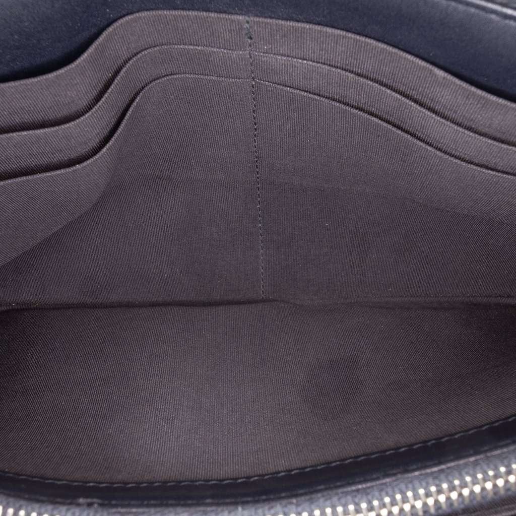 Chanel Denim Deauville Double Compartment Clutch Blue Very good - Box View