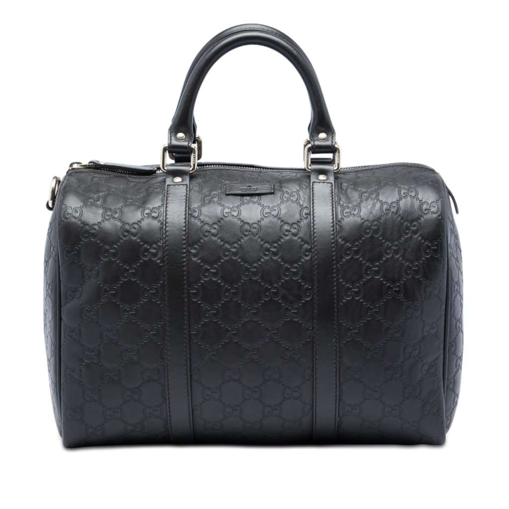 Gucci Medium Guccissima Joy Boston Bag Brown Leather Very good - Front View
