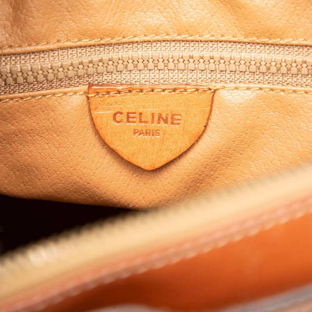 Celine Macadam Coated Canvas Bucket Bag Brown Very good condition - Box View