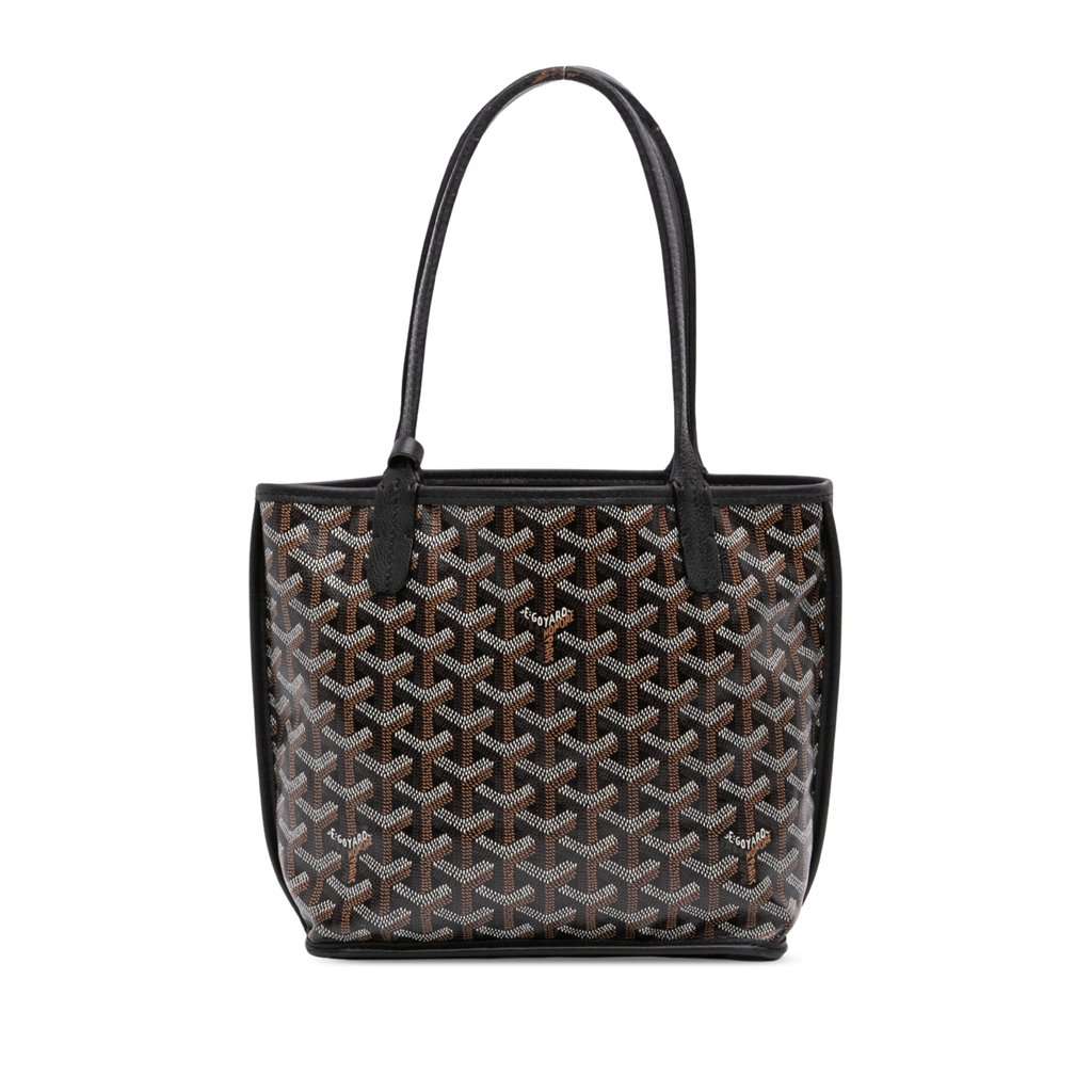 Goyard Mini Goyardine Reversible Anjou Black Good - Front View