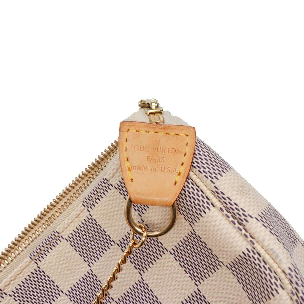 Louis Vuitton Damier Azur Mini Pochette Accessoires White Very good condition - Box View