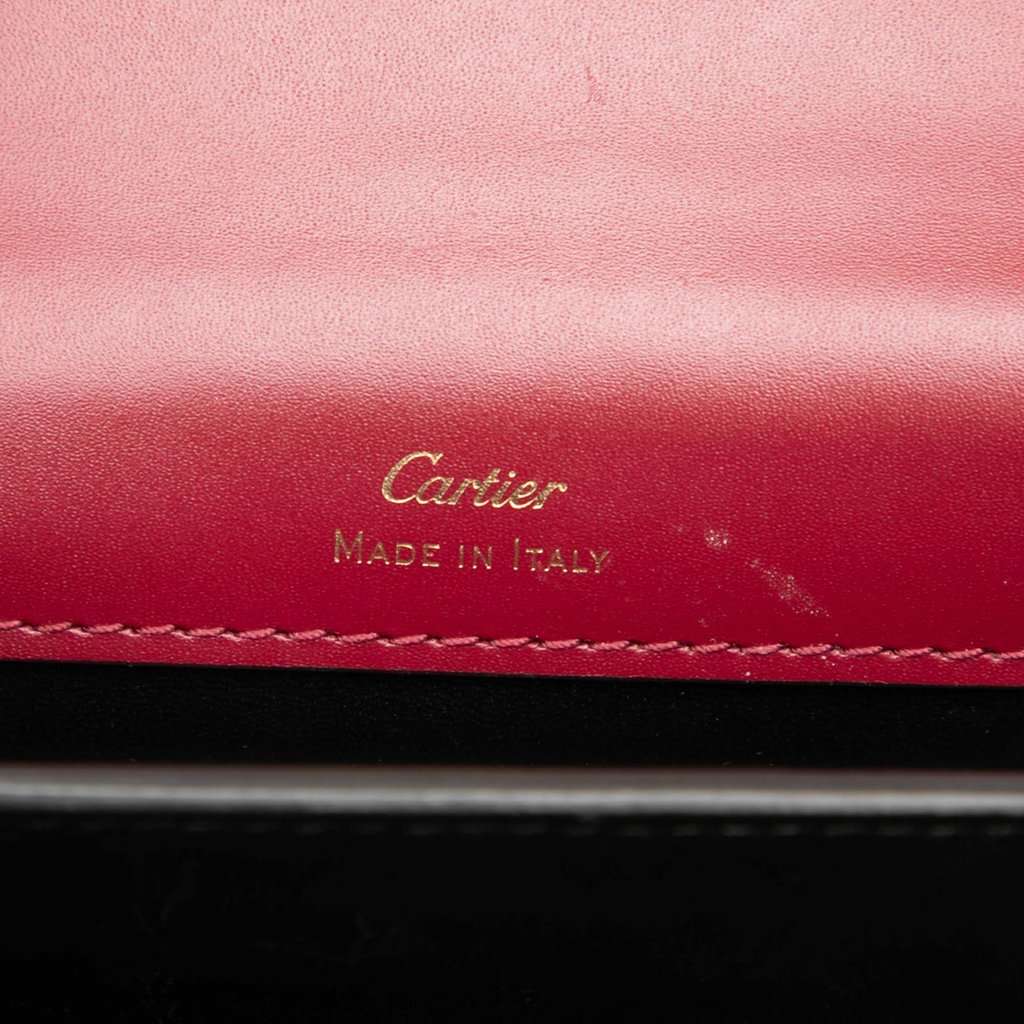 Cartier Mini Leather C de Cartier Crossbody Red Leather Very good condition - Box View