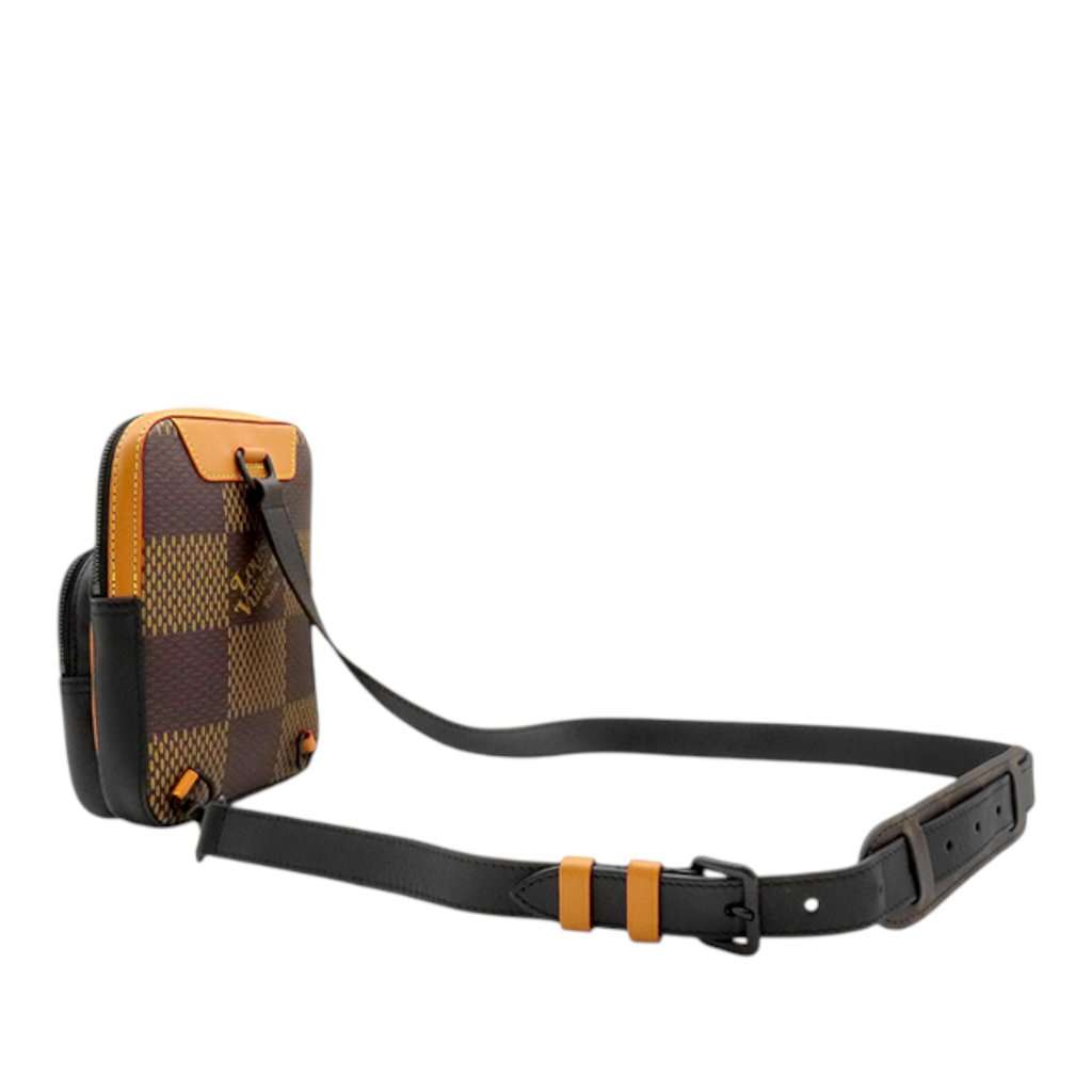 Louis Vuitton Nigo Giant Damier Ebene Monogram Amazone Sling Bag Brown Very good condition - Back View