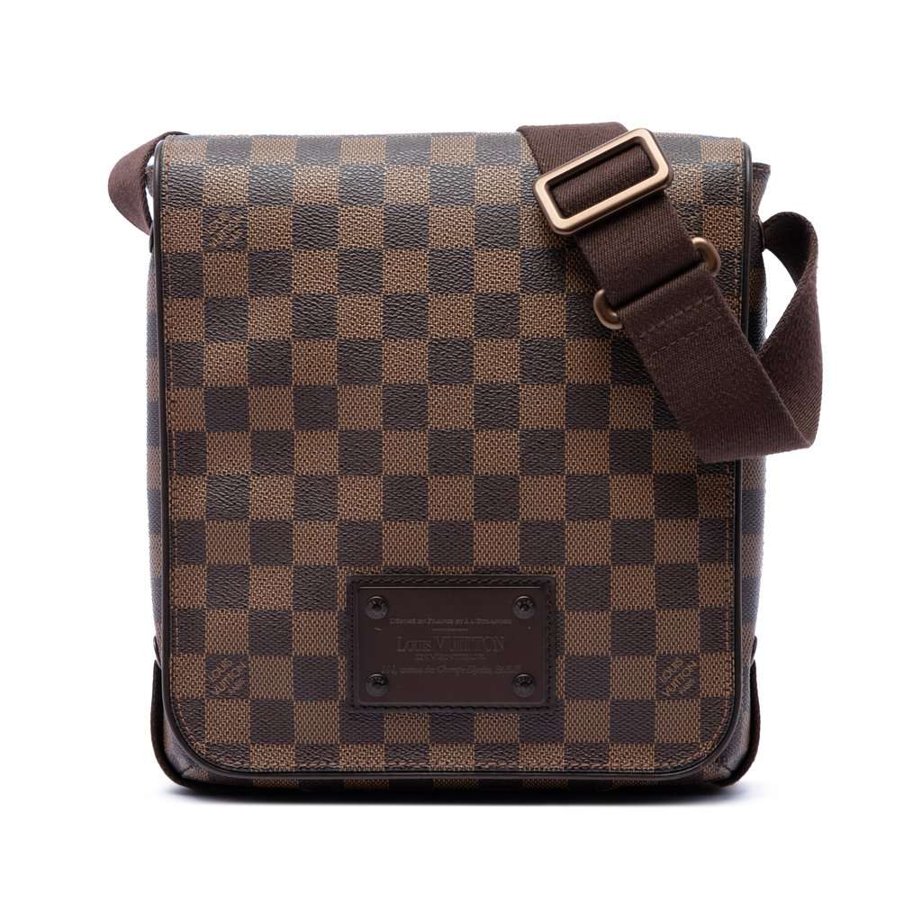 Louis Vuitton Damier Ebene Brooklyn PM Brown Very good - Front View