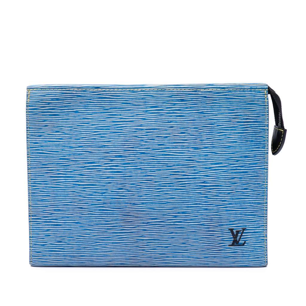 Louis Vuitton Epi Denim Toiletry Pouch 26 Blue Leather Very good condition - Front View