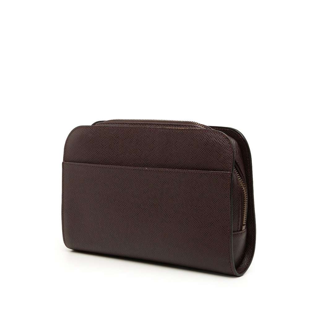Louis Vuitton Taiga Pochette Baikal Brown Leather Good - Back View