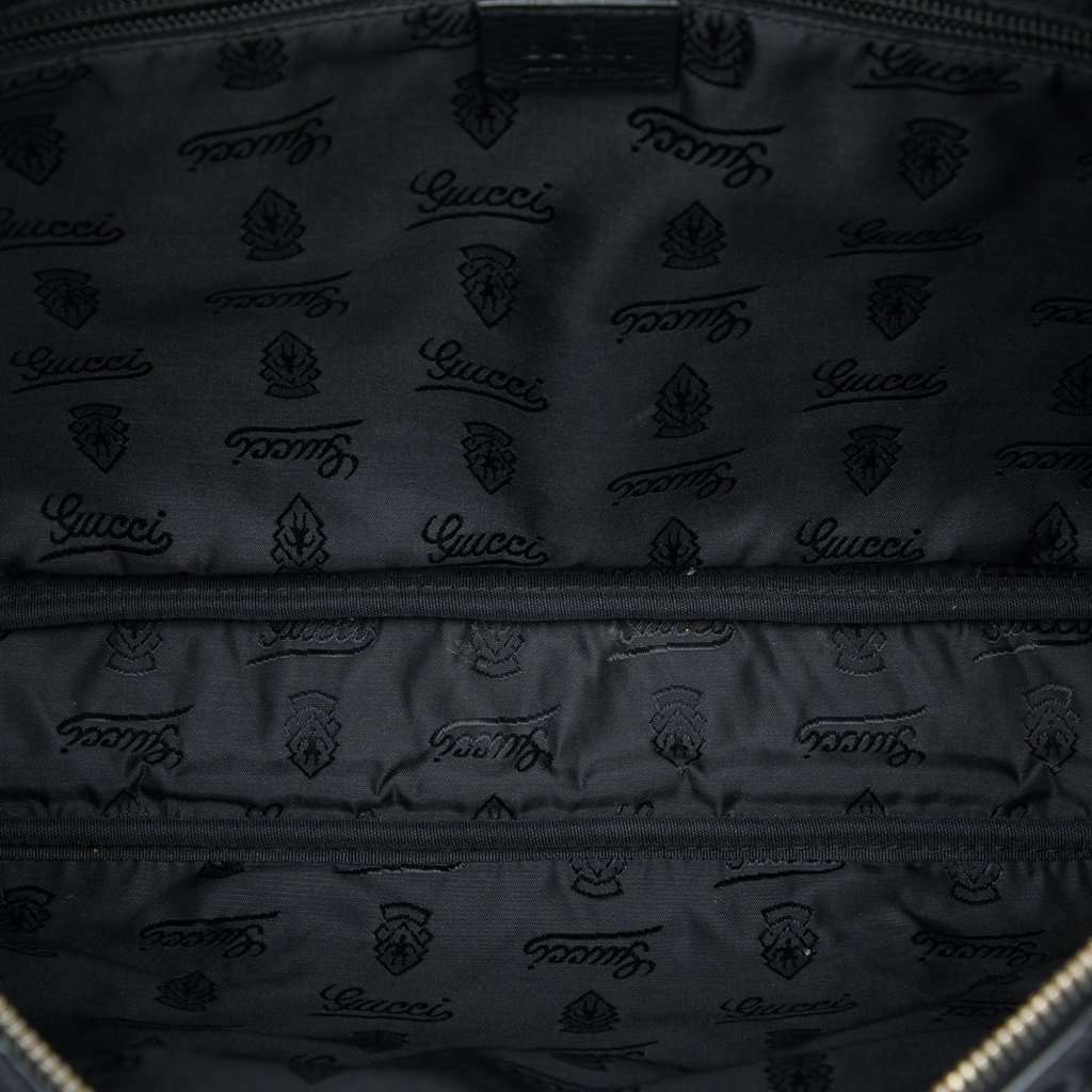 Gucci Guccissima Business Bag Black Leather Very good - Model View