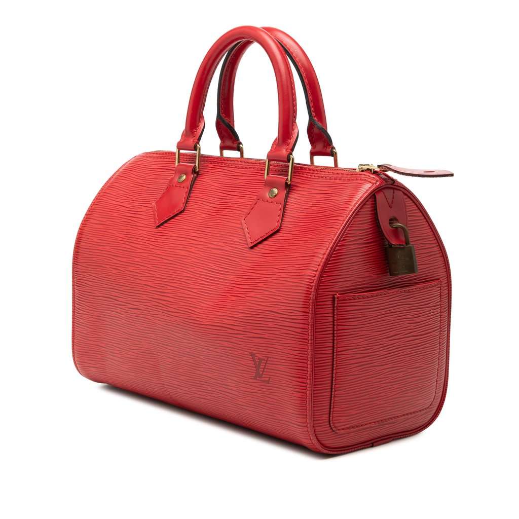Louis Vuitton Epi Speedy 30 Red Leather Very good condition - Back View