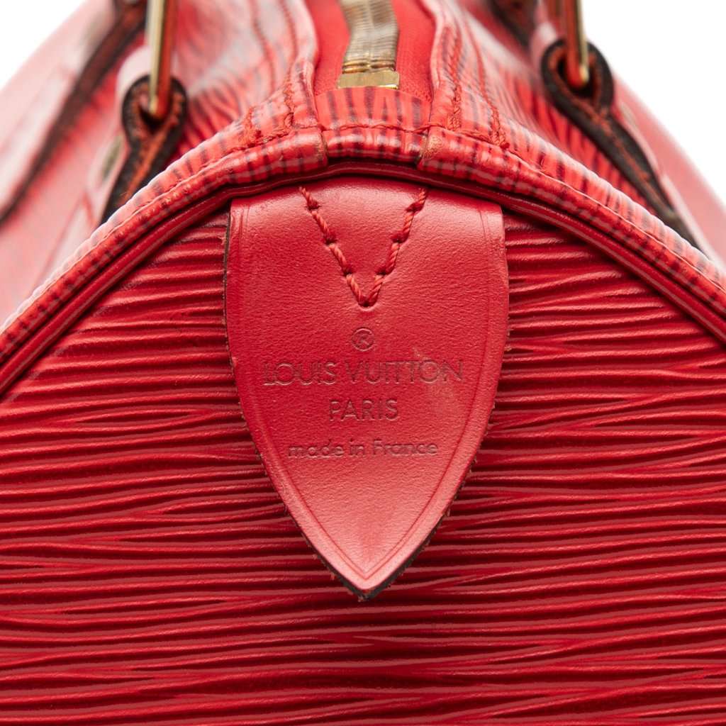 Louis Vuitton Epi Speedy 30 Red Leather Very good condition - Box View