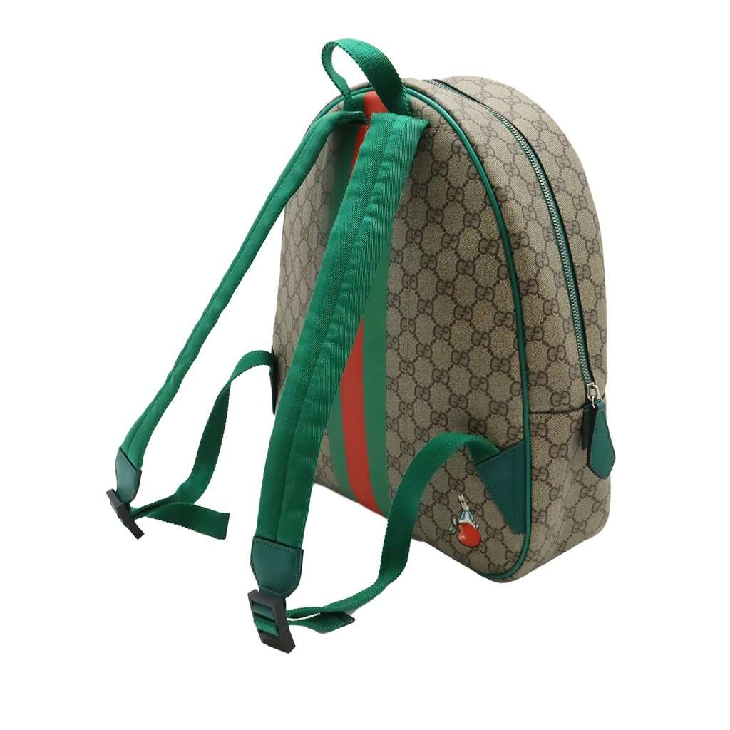 Gucci Peter Rabbit Childrens GG Supreme Apple Backpack Beige Very good condition - Back View