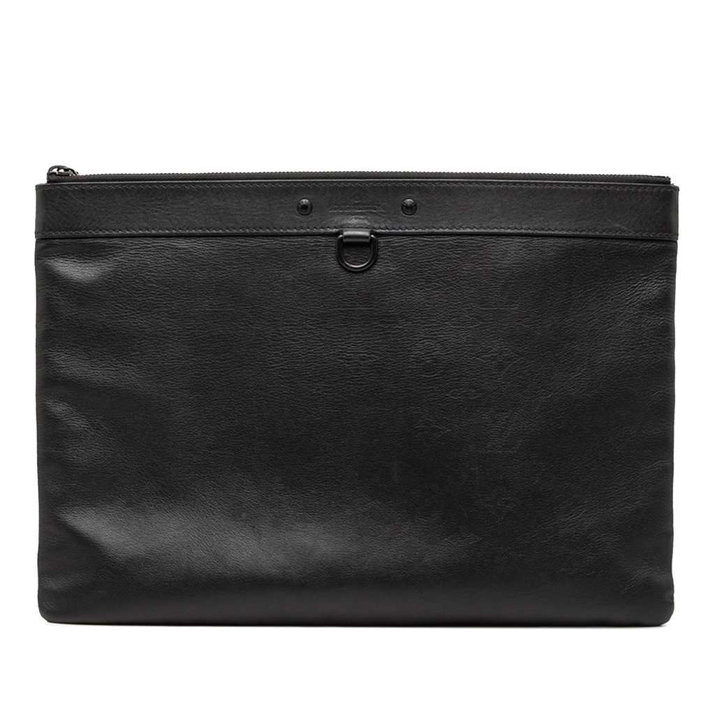 Louis Vuitton Monogram Shadow Discovery Pochette Black Leather Very good condition - Front View