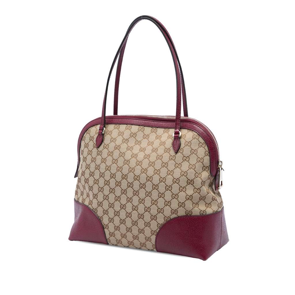 Gucci Medium GG Canvas Bree Dome Tote Beige Very good - Back View