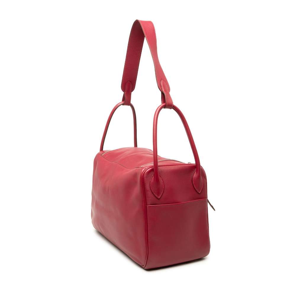 Hermès Swift Lindy 34 Red Leather Very good condition - Back View