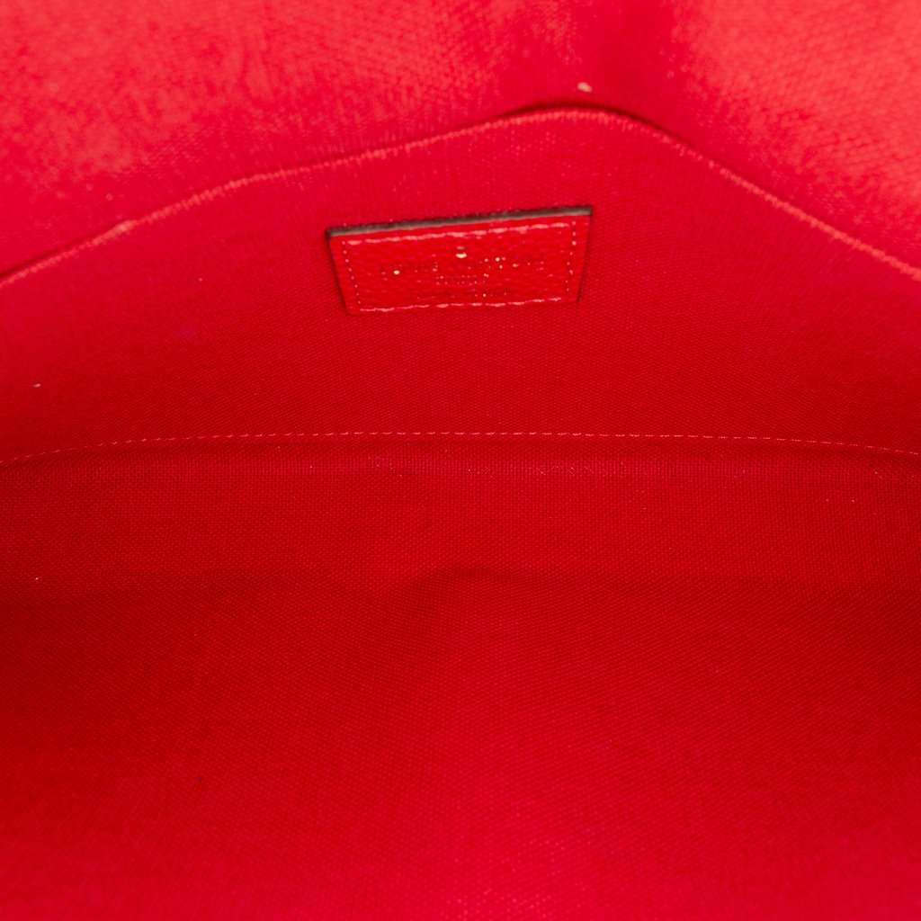 Louis Vuitton Monogram Empreinte Pochette Felicie Red Leather Very good condition - Model View