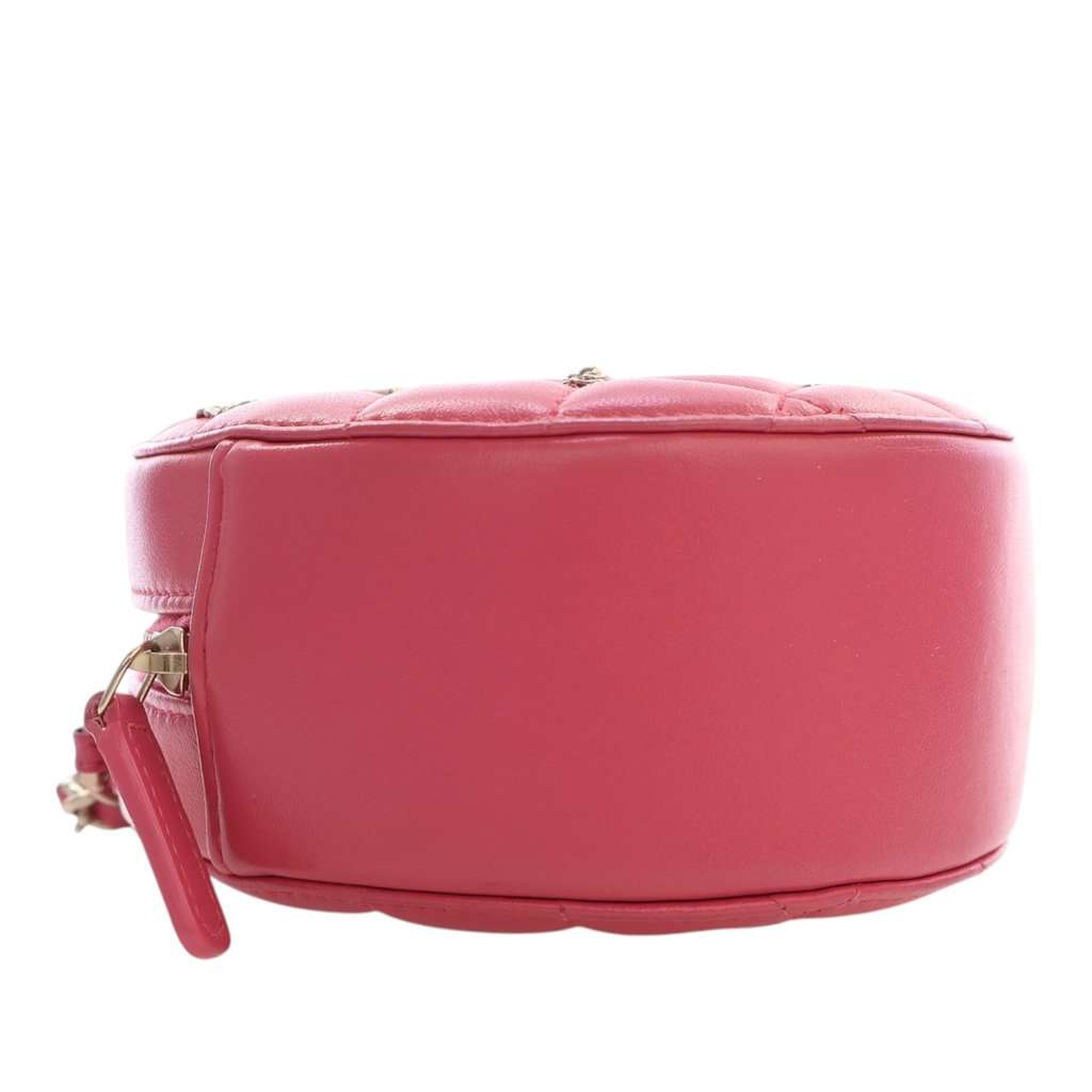 Chanel CC Quilted Lambskin Lucky Charms Round Clutch with Chain Pink Leather Very good - Box View