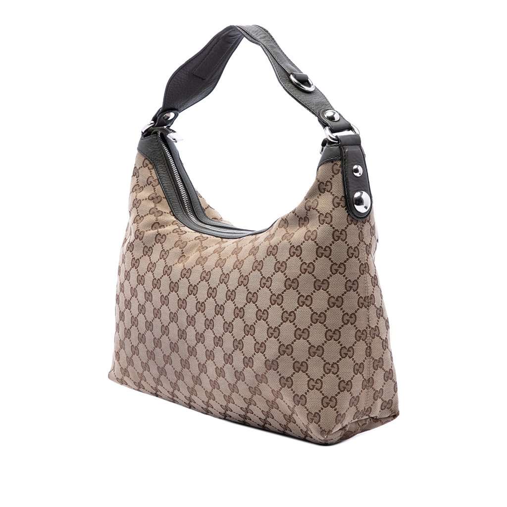 Gucci GG Canvas Icon Bit Satchel Beige Very good condition - Back View