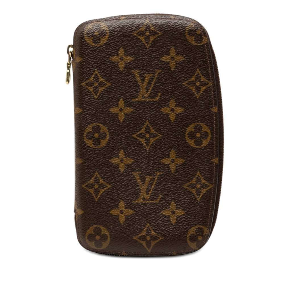 Louis Vuitton Monogram Geode Organizer Zippy Wallet Brown Very good condition - Front View