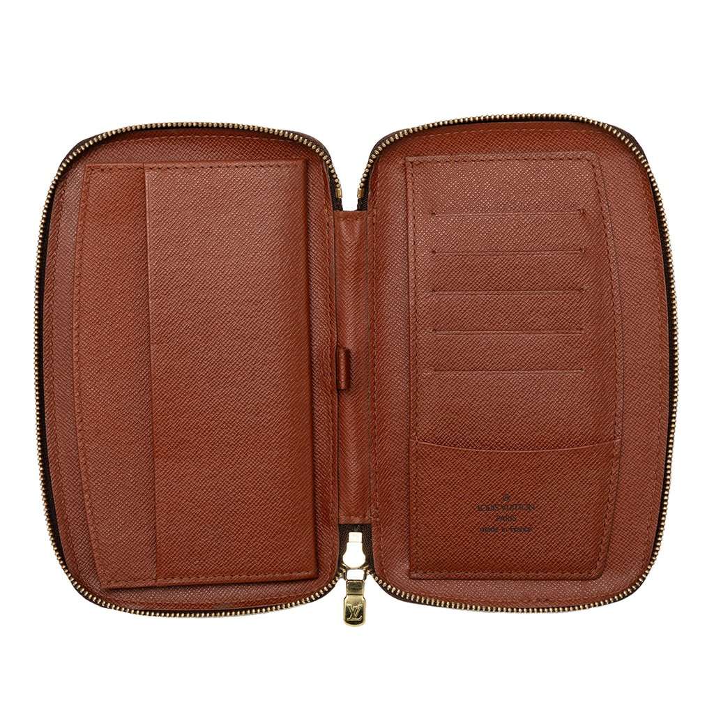 Louis Vuitton Monogram Geode Organizer Zippy Wallet Brown Very good condition - Model View