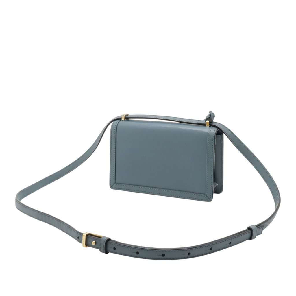 LOEWE Small Leather Barcelona Crossbody Blue Leather Very good condition - Back View