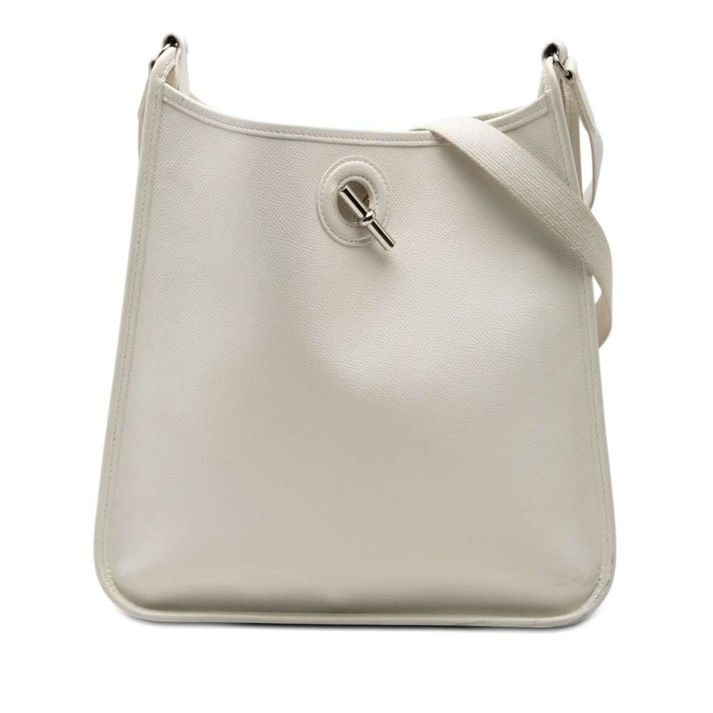 Hermès Epsom Vespa PM White Leather Very good condition - Front View