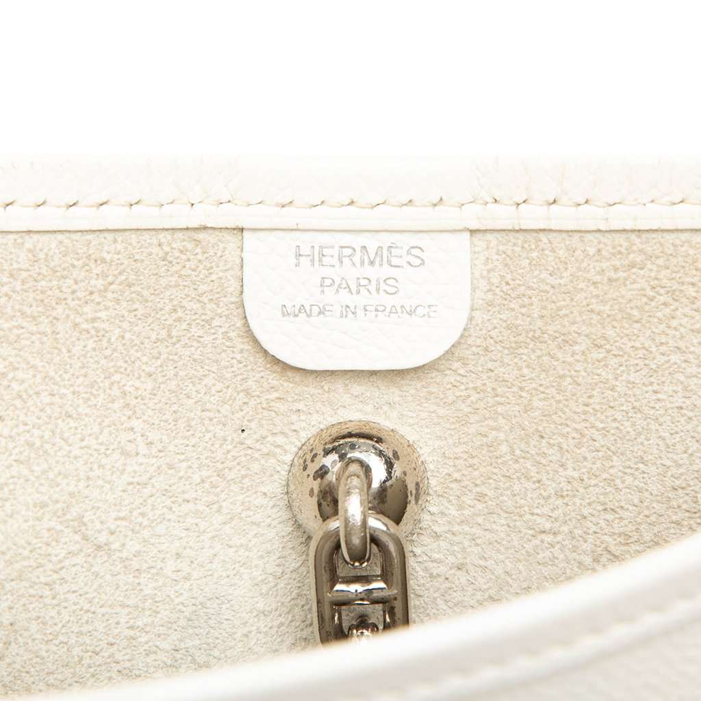 Hermès Epsom Vespa PM White Leather Very good condition - Box View