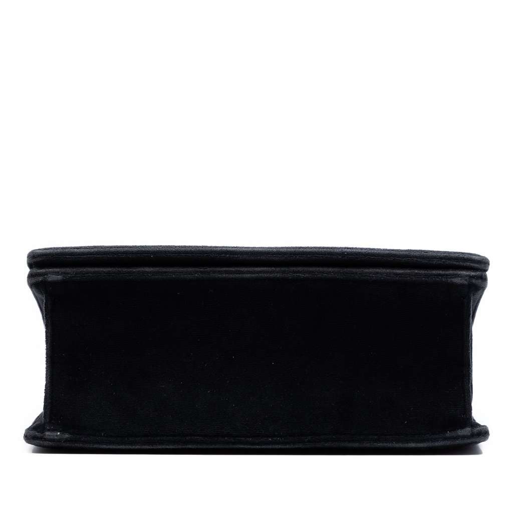Dior Small Velvet Diorama Flap Black Very good condition - Inside View