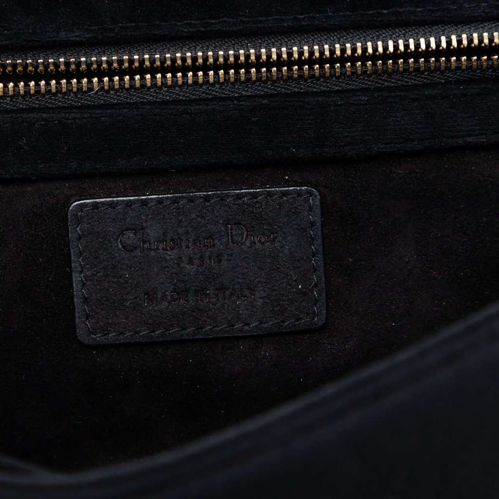 Dior Small Velvet Diorama Flap Black Very good condition - Box View