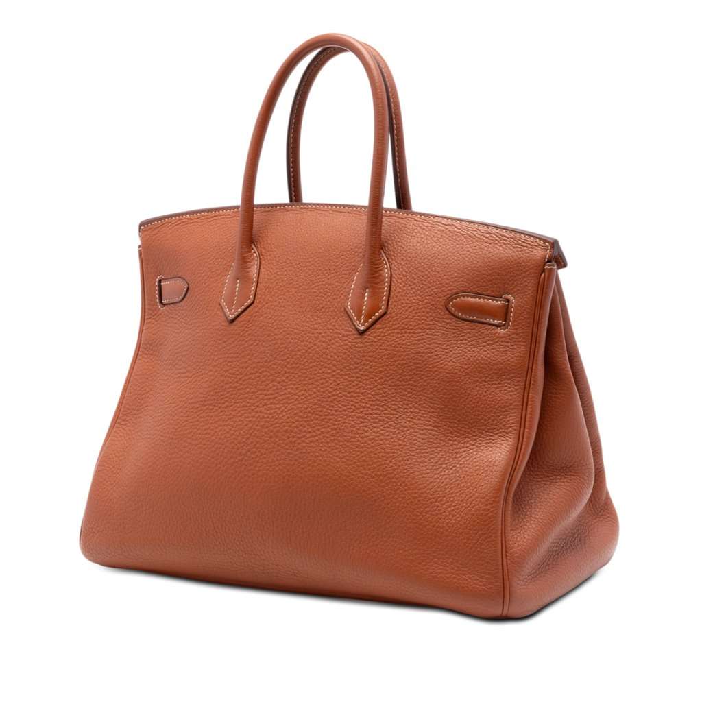 Hermès Togo Birkin Retourne 35 Brown Leather Very good condition - Back View