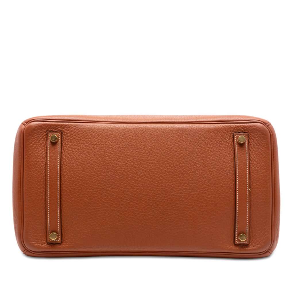 Hermès Togo Birkin Retourne 35 Brown Leather Very good condition - Inside View