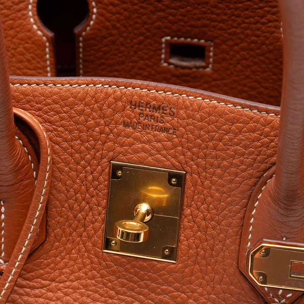 Hermès Togo Birkin Retourne 35 Brown Leather Very good condition - Box View