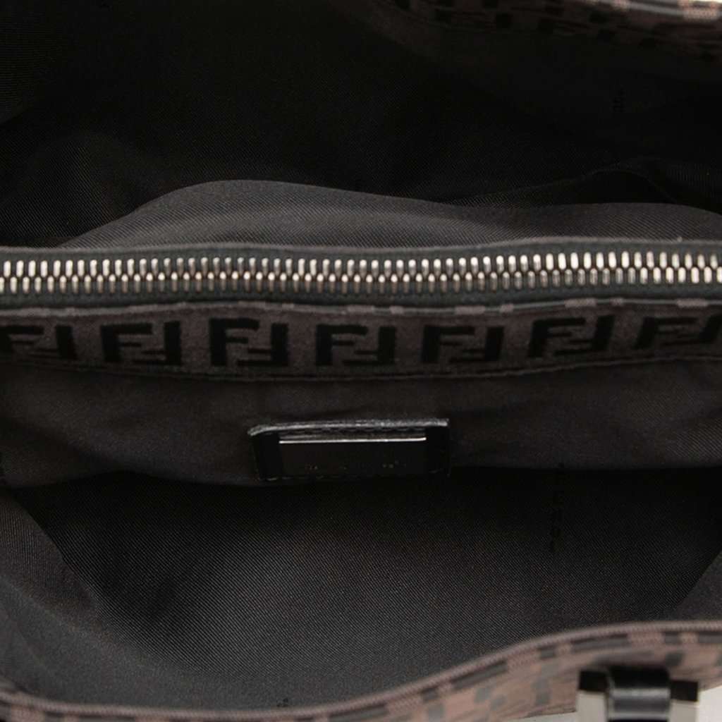 Fendi Zucchino Canvas Tote Brown Very good condition - Model View