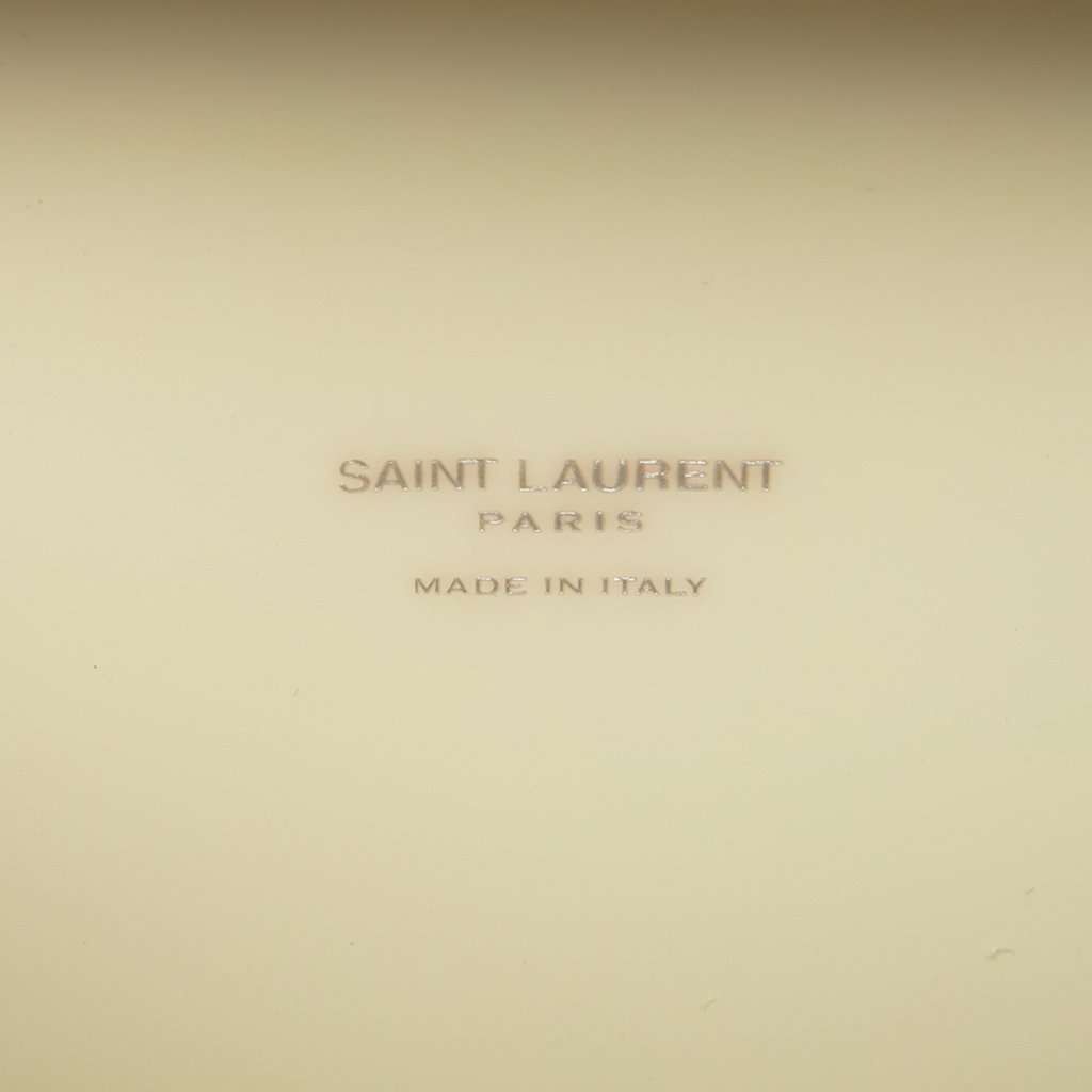 Saint Laurent Vinyl Le Anne Marie Shoulder Bag White Plastic Very good - Box View