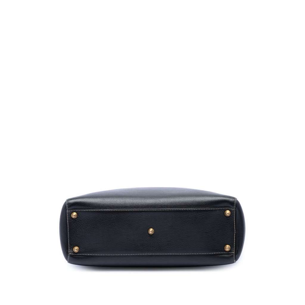 Dior Large Grained Calfskin Lady Dior Black Leather Very good condition - Inside View