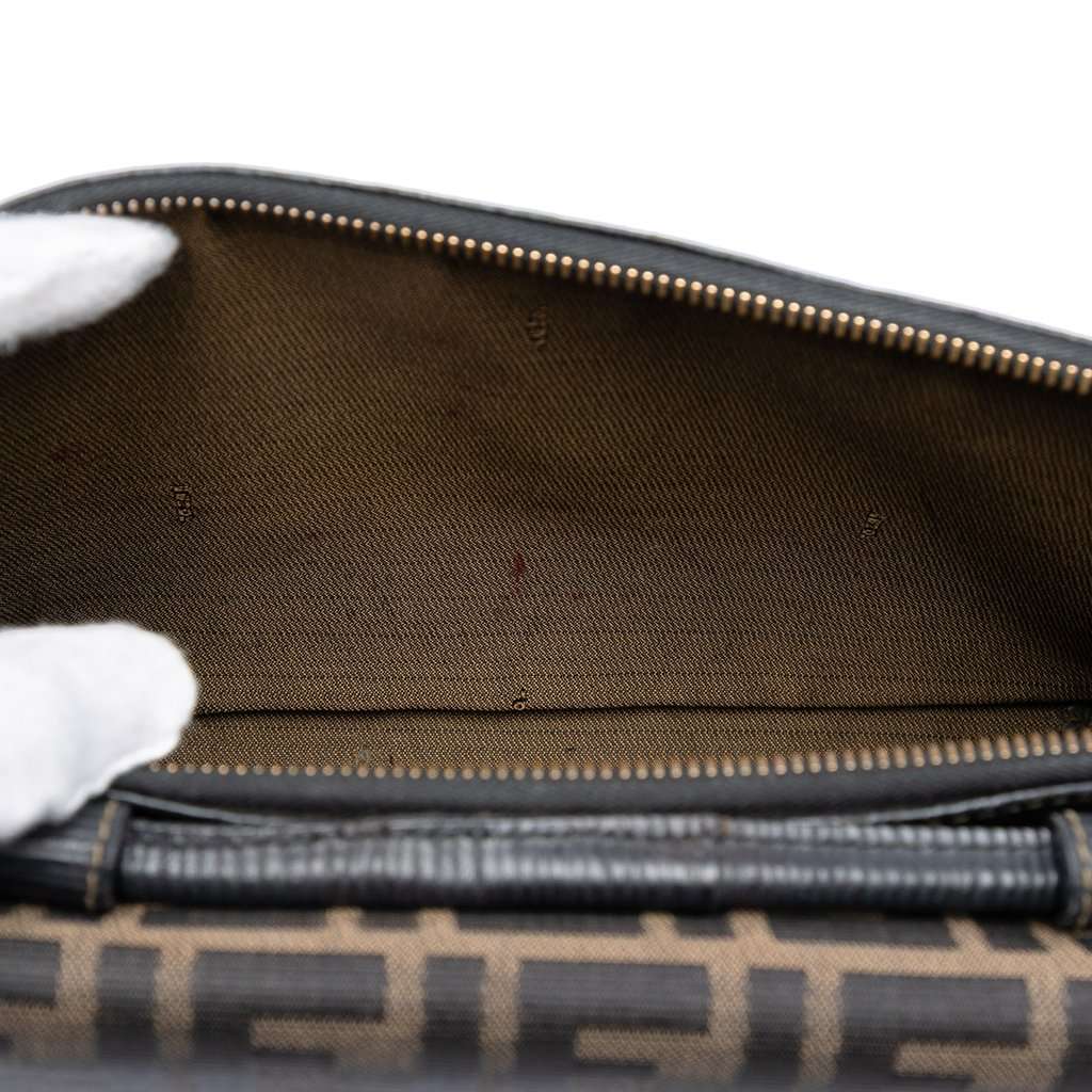 Fendi Zucca Canvas and Leather Crossbody Brown Very good condition - Box View