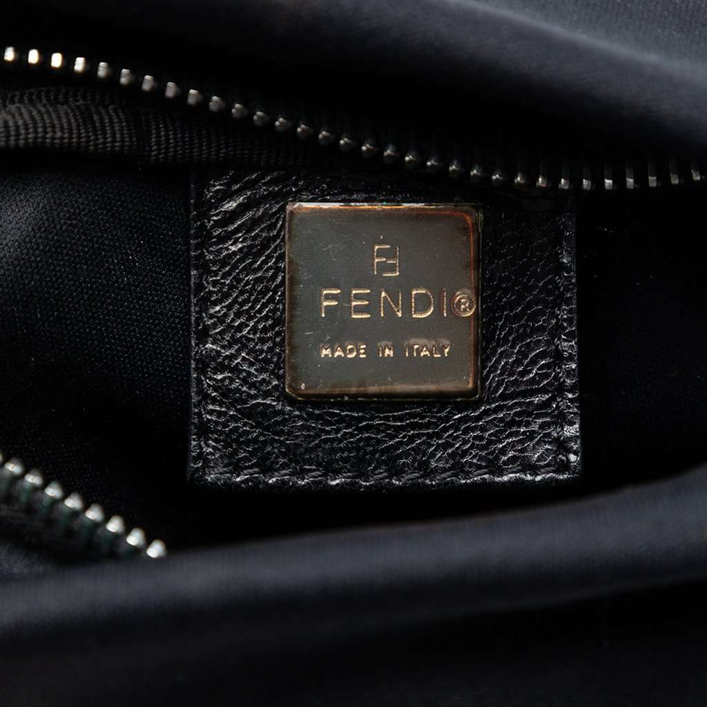Fendi Neoprene FF Shoulder Bag Black Very good - Box View