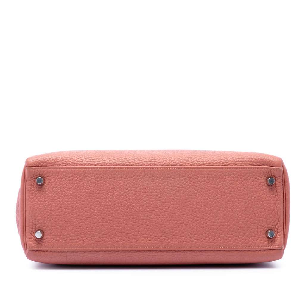 Hermès Clemence Kelly II Retourne 32 Pink Leather Very good condition - Inside View