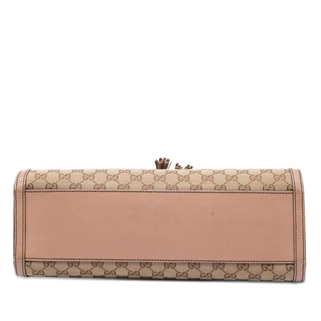 Gucci Large GG Canvas Emily Shoulder Bag Beige Very good condition - Inside View