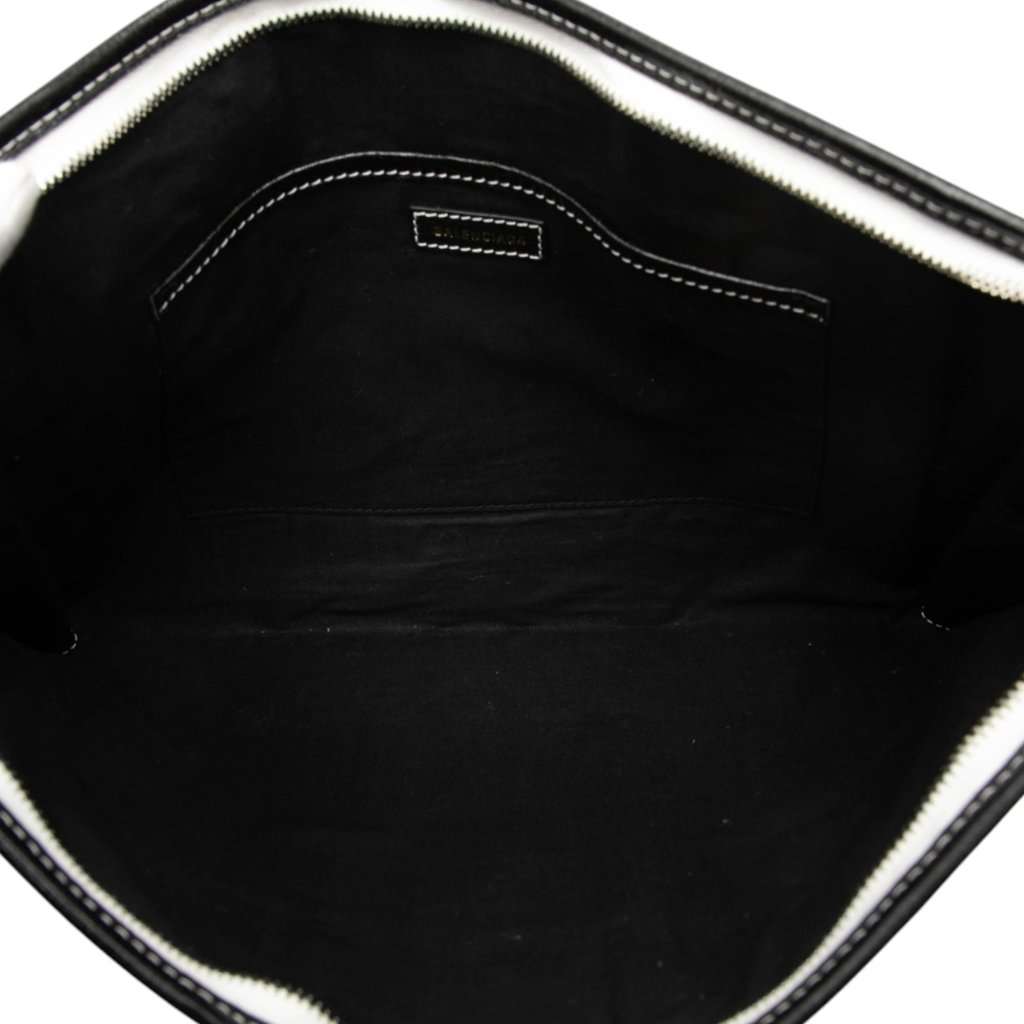 Balenciaga Lambskin Striped Bazar Clutch MultiColor Leather Very good condition - Model View