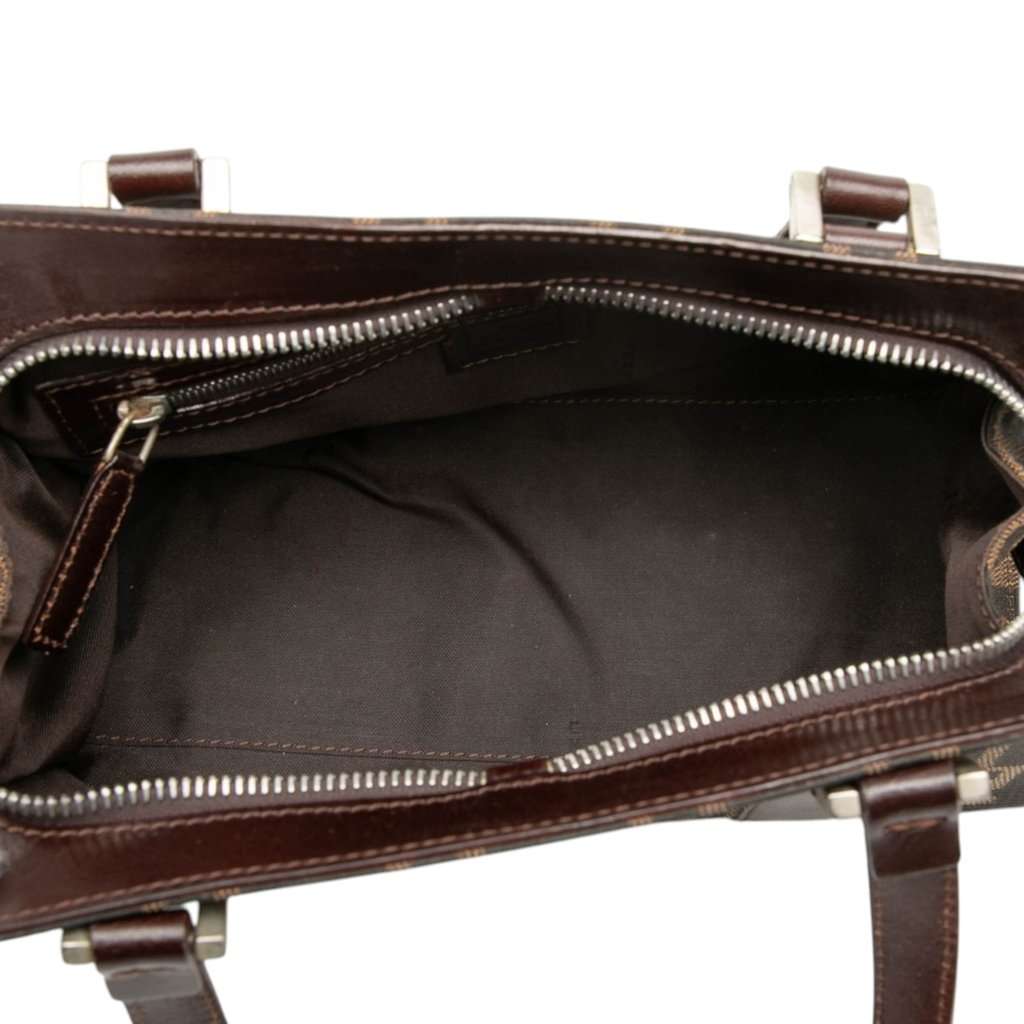 Fendi Zucca Canvas Handbag Brown Very good - Model View